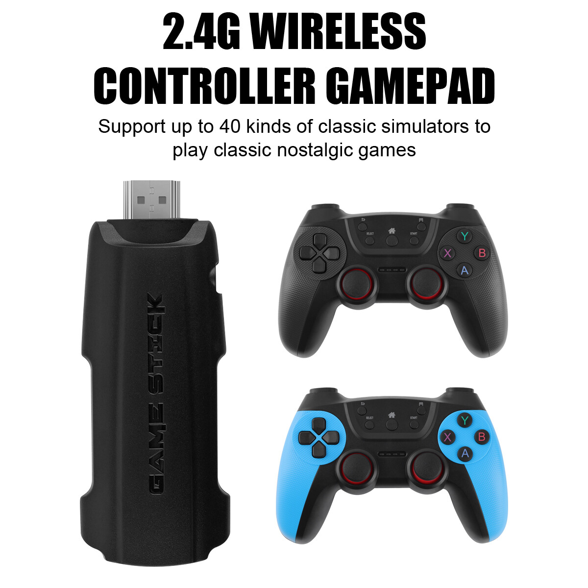 X2 PRO 41000+ Games 4K Game Stick 3D Retro Video Game Console Wireless 128G 2024
