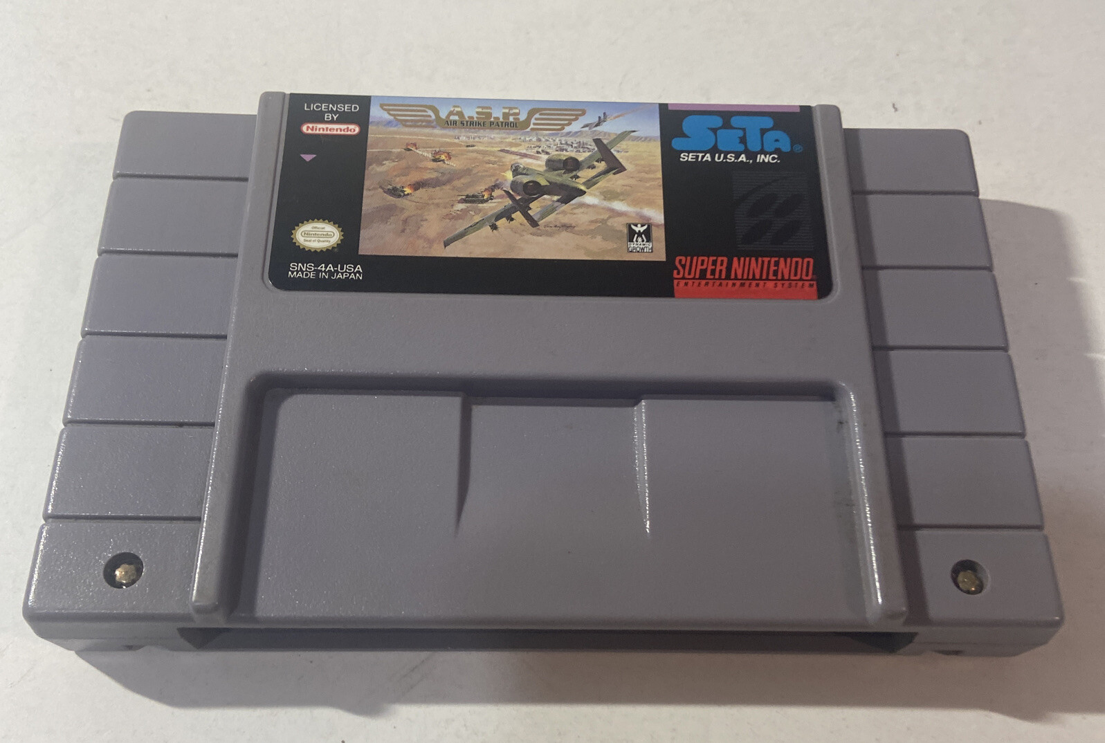 Air Strike Patrol SNES Cleaned Authentic Game Cartridge Only/ Tested