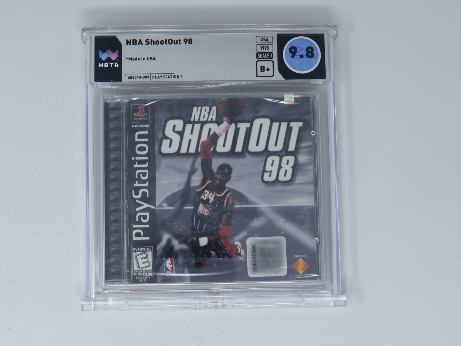 NBA Shootout ’98 Sony Playstation Factory Sealed Video Game Wata Graded 9.8 1998