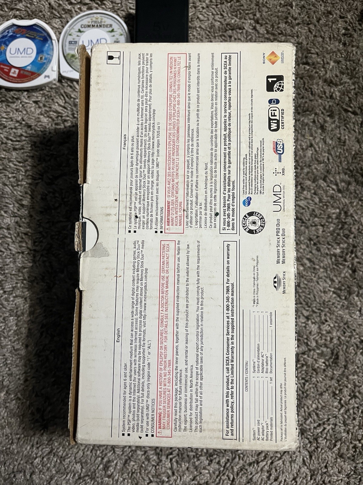 PSP 1001 Tested With Box, Charger, and Games