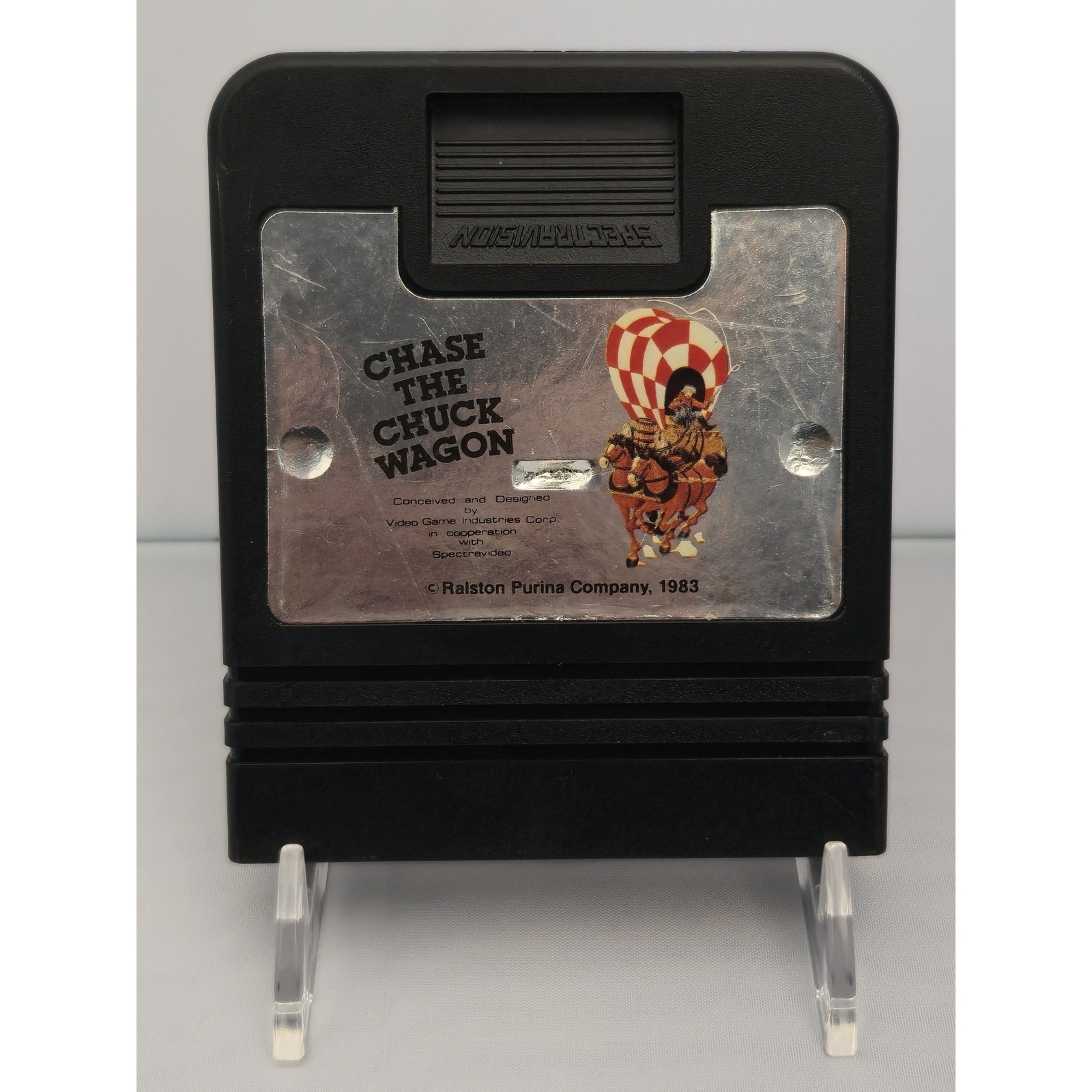 Chase the Chuck Wagon – Atari 2600 – Rare Promo Cart – Spectravideo – Tested