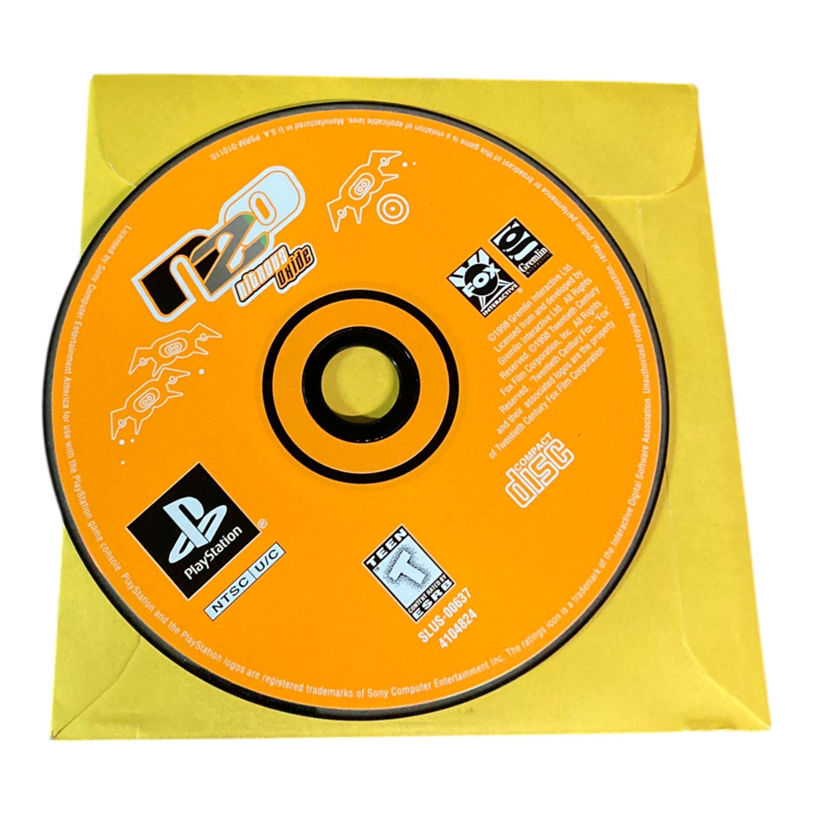 Sony PlayStation 1 PS1 Disc Only TESTED N20 Nitrous Oxide