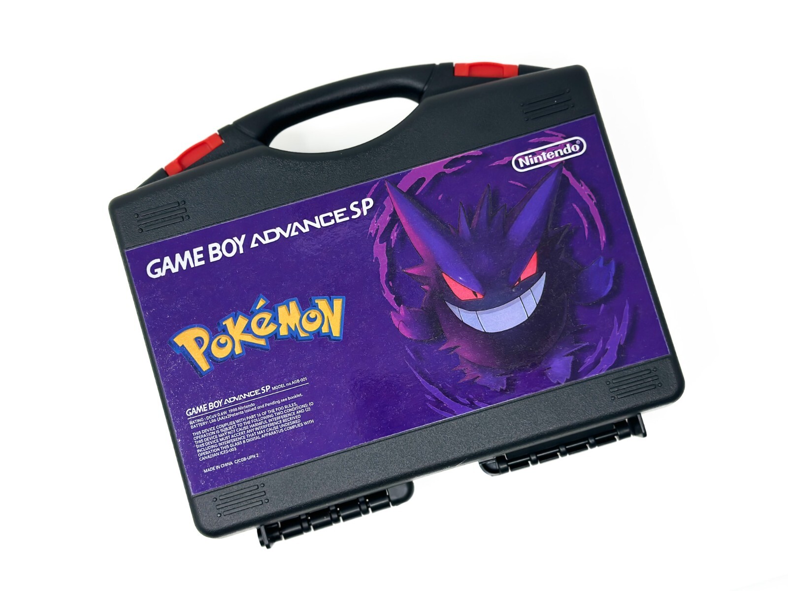 Nintendo Game Boy Advance SP System GBA SP AGS 001 LCD POKEMON UV Printed GENGAR