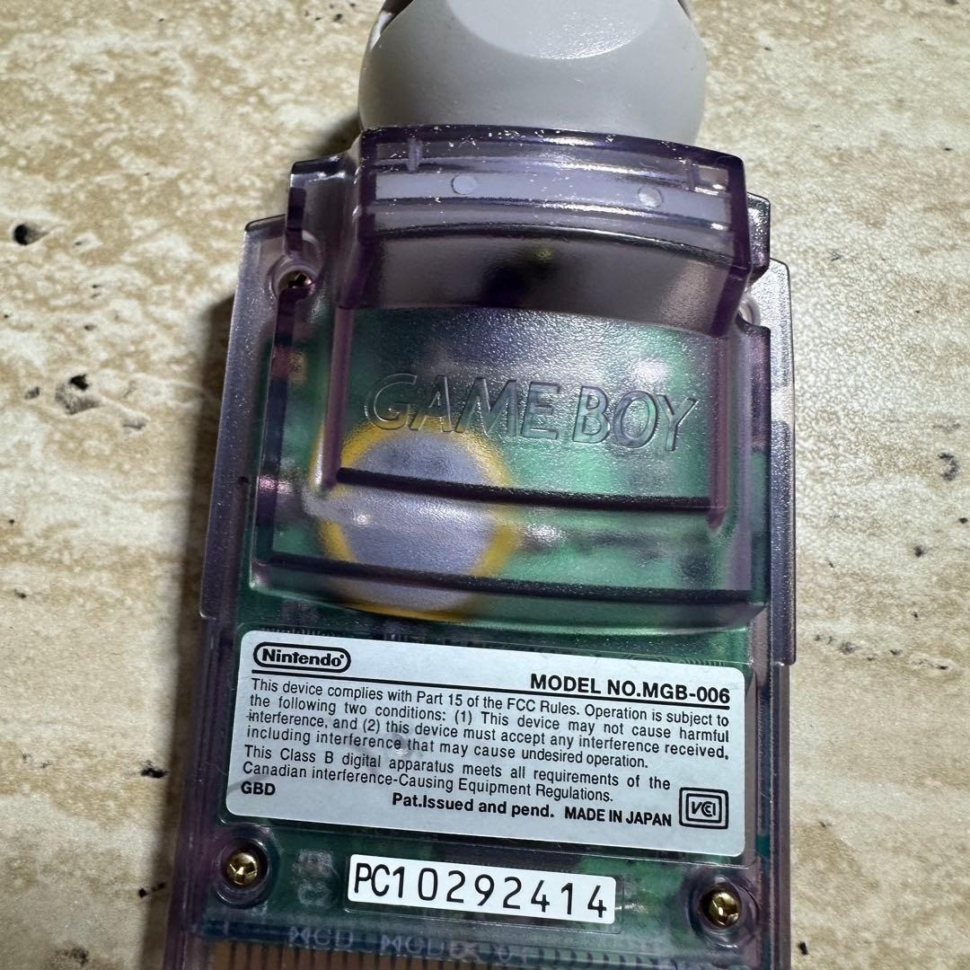 Nintendo Game Boy Pocket Camera Clear Purple Complete in Box CIB Japan Rare 6912