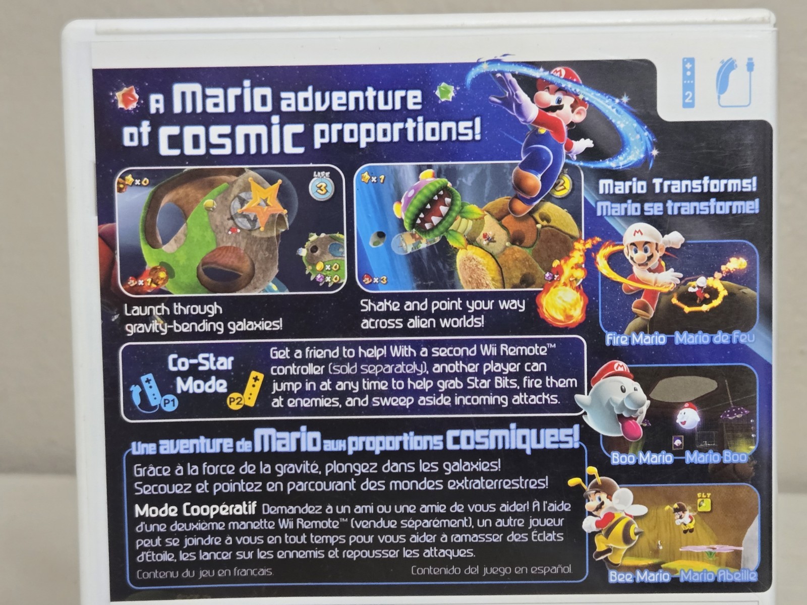 Super Mario Galaxy (Nintendo Wii, 2007) Complete W/Manual Tested Works