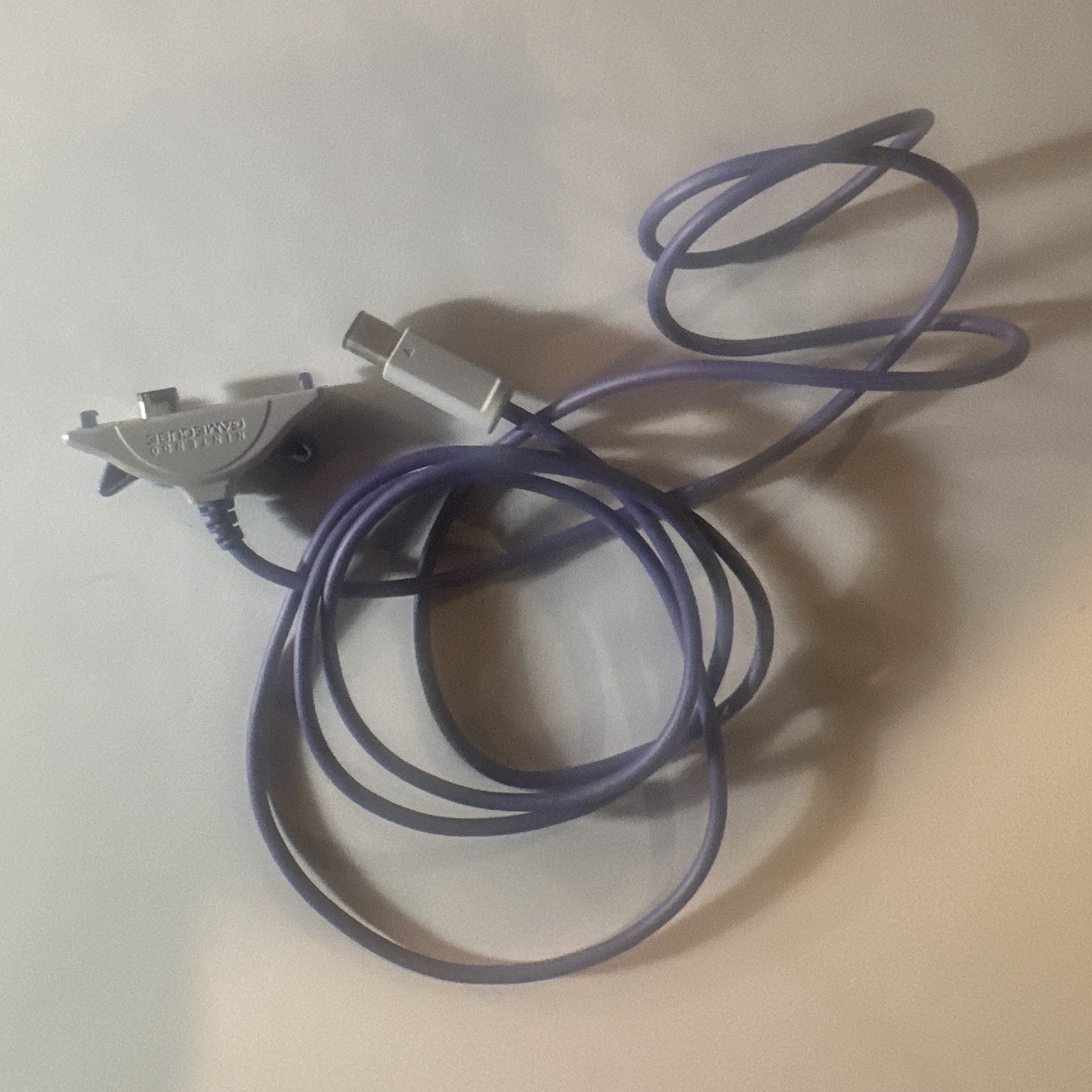 Nintendo GameCube Link Cable 6ft Purple/Gray Wired Proprietary Connector