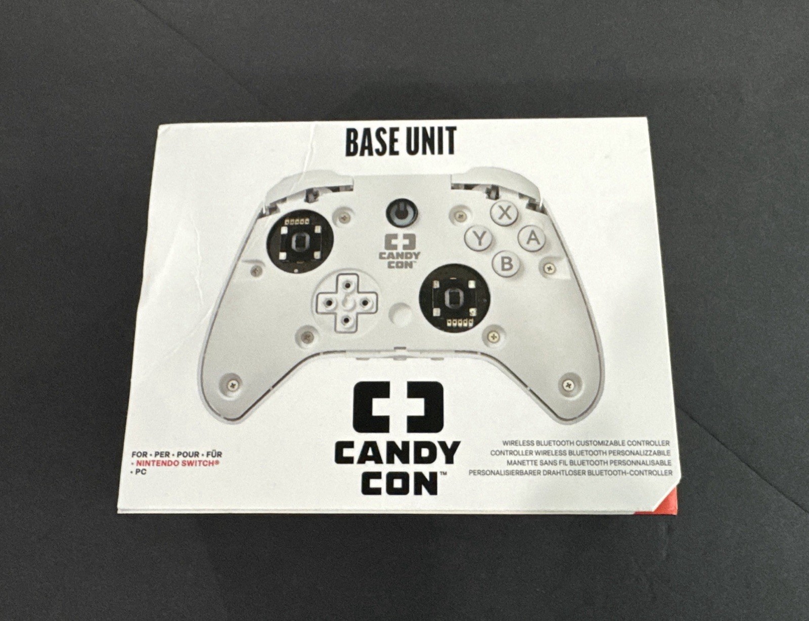 Candy Con Base Unit White Wireless Bluetooth Controller Switch PC NEW
