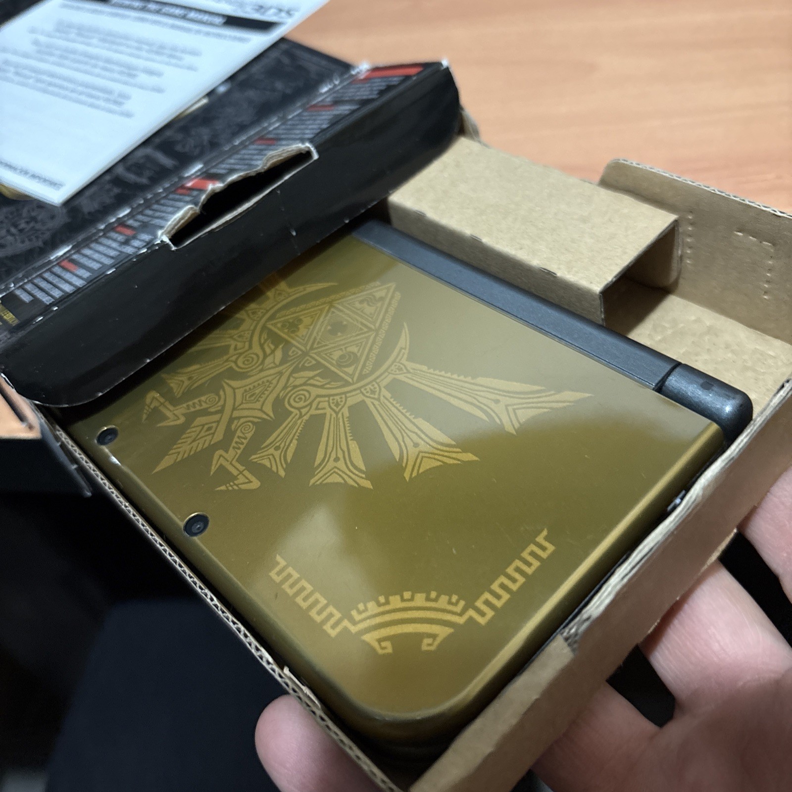 Nintendo New 3DS XL Launch Edition Gold Handheld System