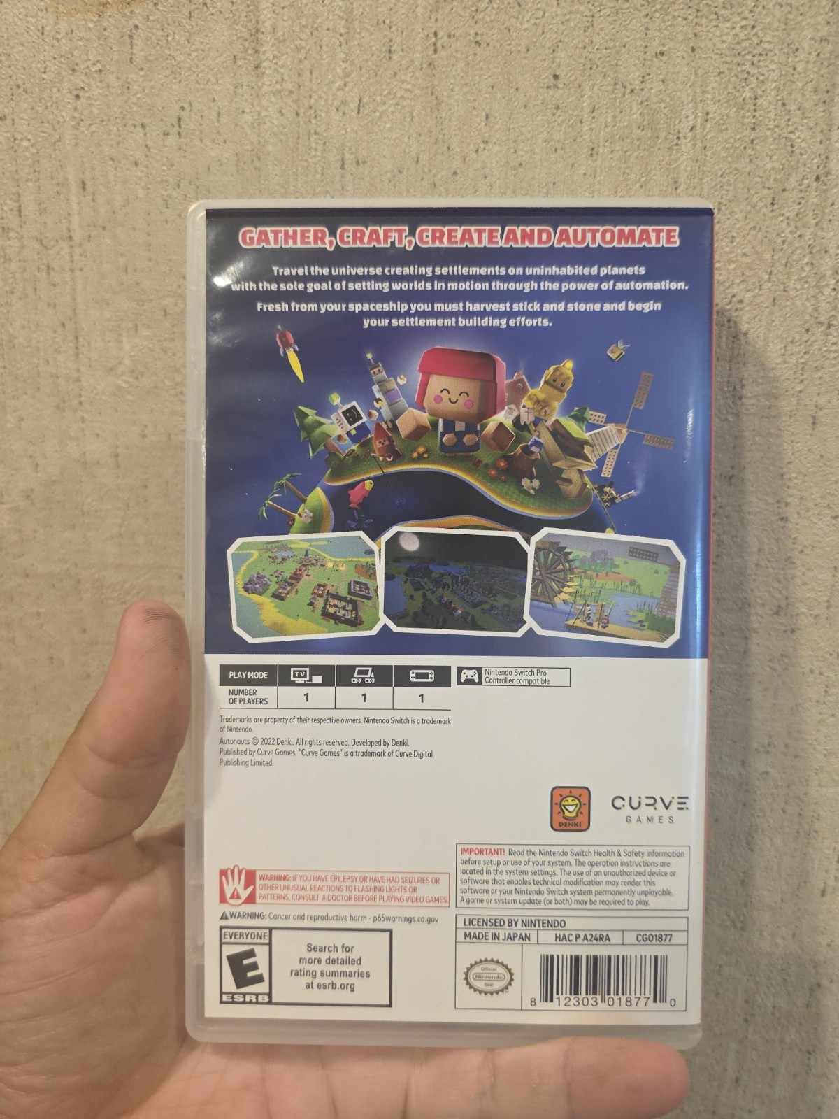 Curve Games Autonauts Nintendo Switch E-Everyone Digital Artbook