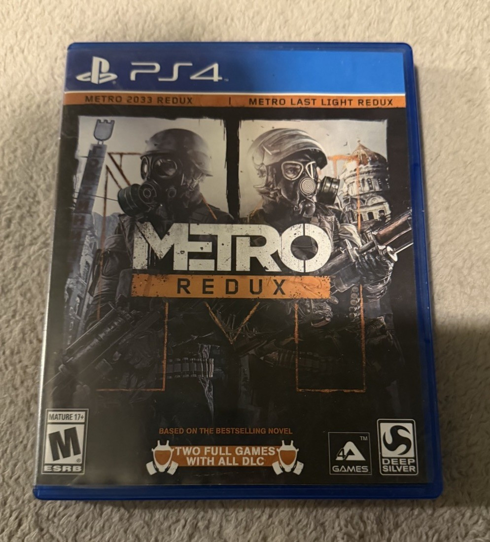 Deep Silver Metro Redux PS4 Shooter Survival Horror NTSC-U/C M Manual