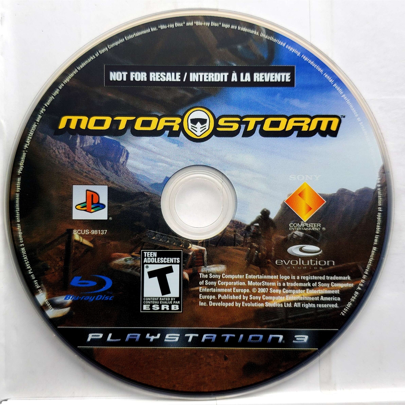 MotorStorm – Sony Playstation 3 Pristine Tested Authentic 180 Day Guarantee