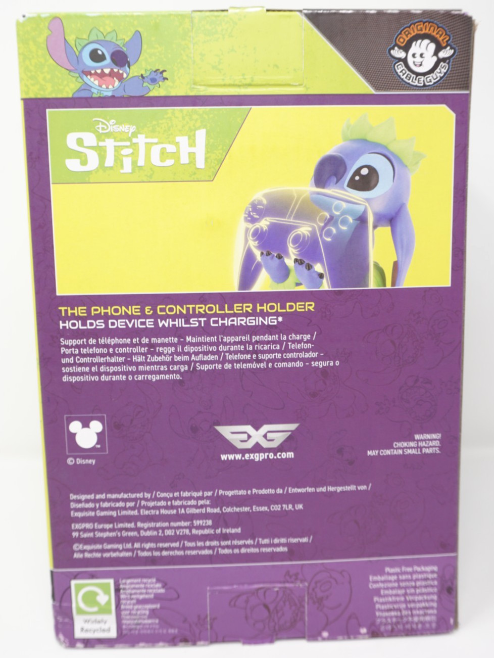 Disney Lilo and Stich Hula Stitch Cable Guys Phone and Controller Holder