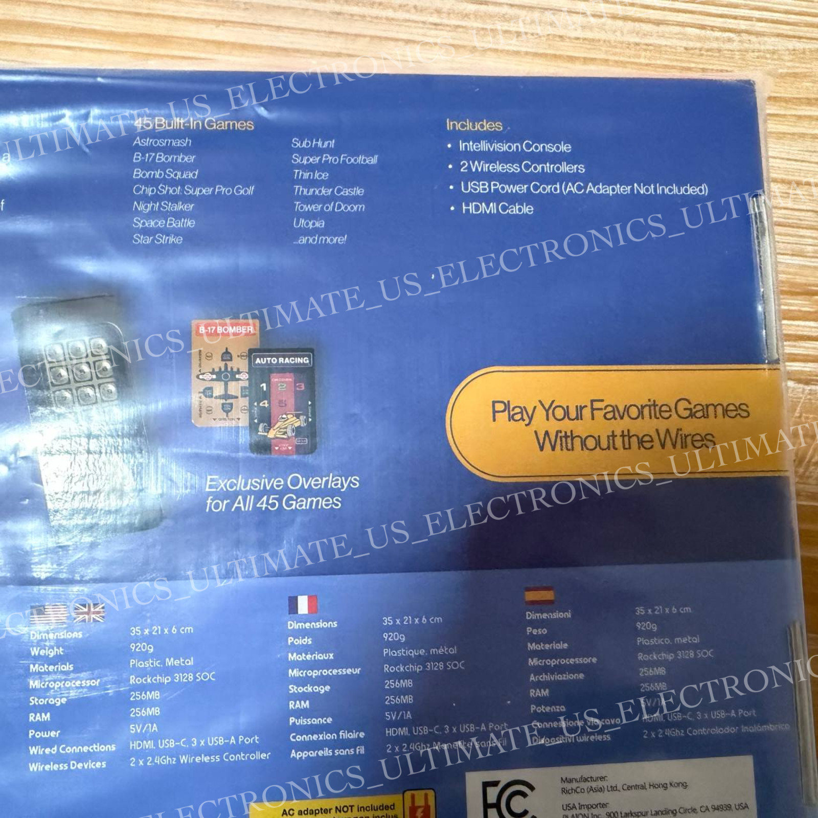 2025 New Intellivision Sprint HDMI Console 45 Built-in Classic Games New Sealed