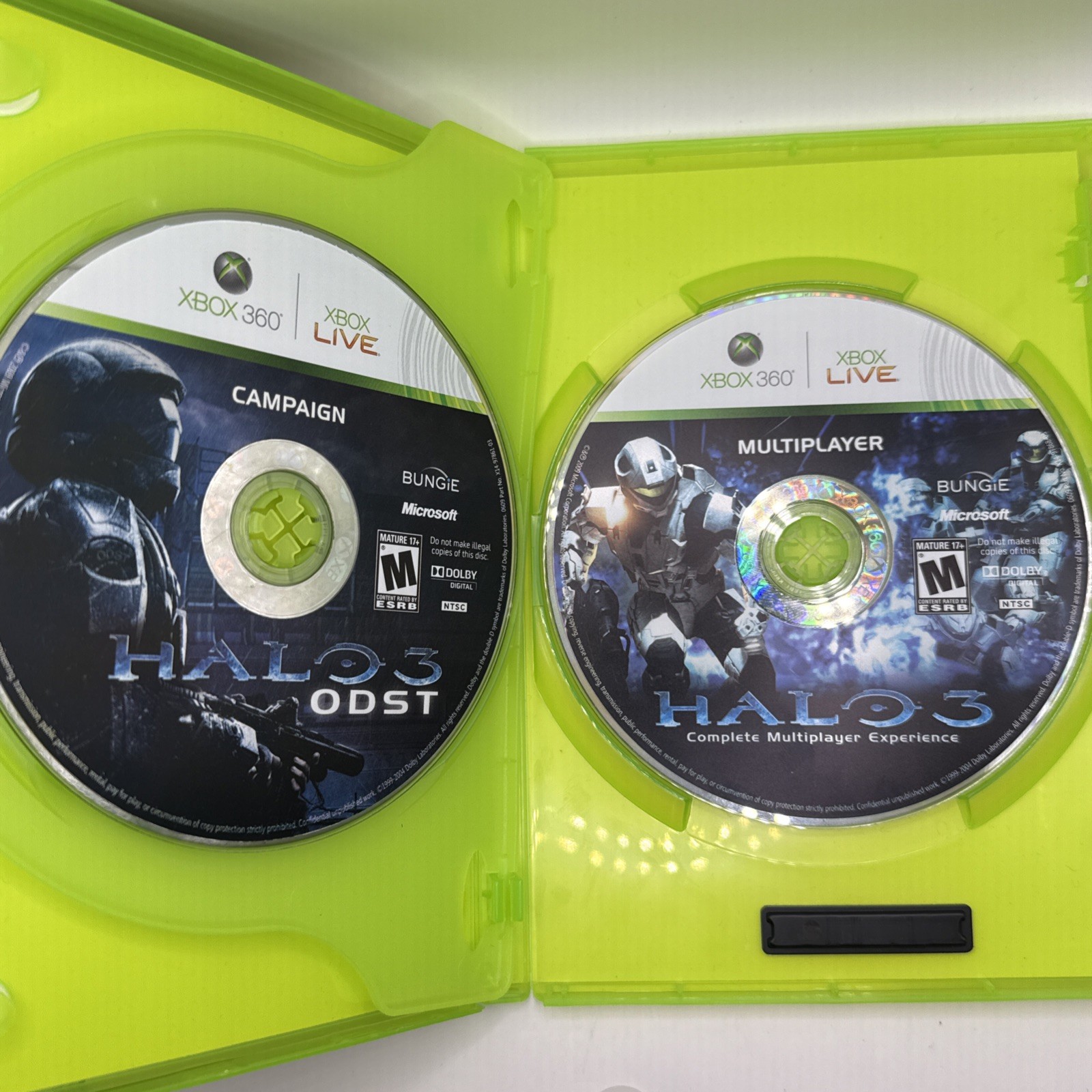 Lot Of 4 Xbox 360 Halo Games: 3 ODST, Reach, Wars, & 3 – Tested and working