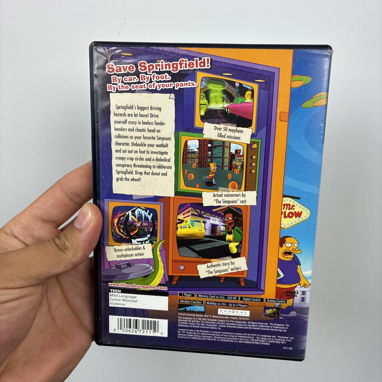 The Simpsons Hit And Run – PS2 CIB Super Clean See Pics For Condition