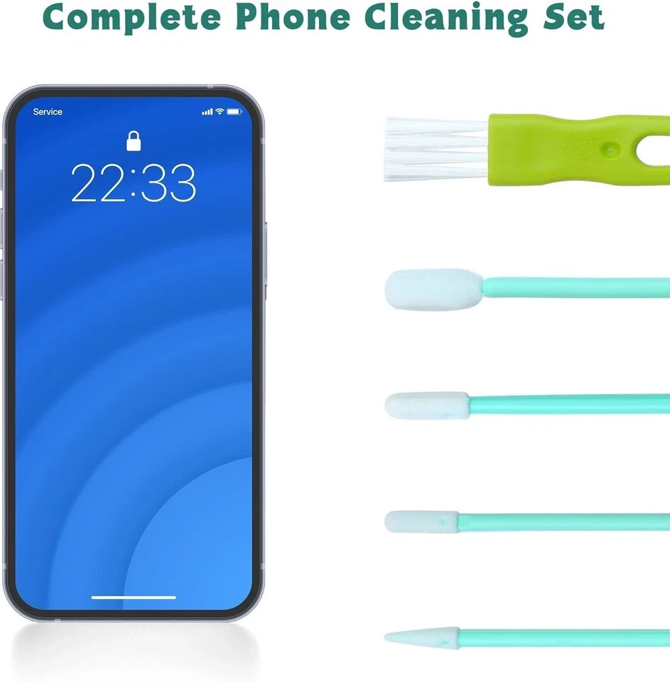68 Pack Cell Phone Cleaning Kit Brush Set USB Type C Port Headphone Jack Cleaner