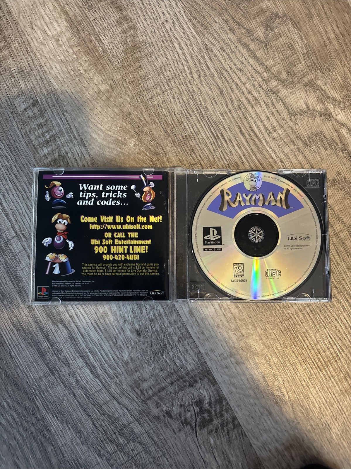 Rayman (Sony PlayStation 1, 1995) Black Label Complete