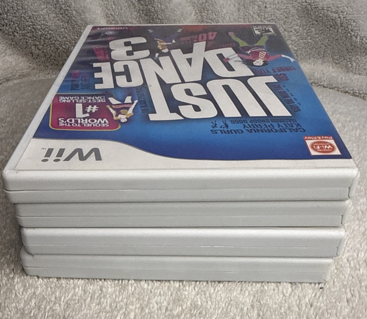 Just Dance 1, 2, 3 & Just Dance Kids (Nintendo Wii Lot Of 4 Games), CIB