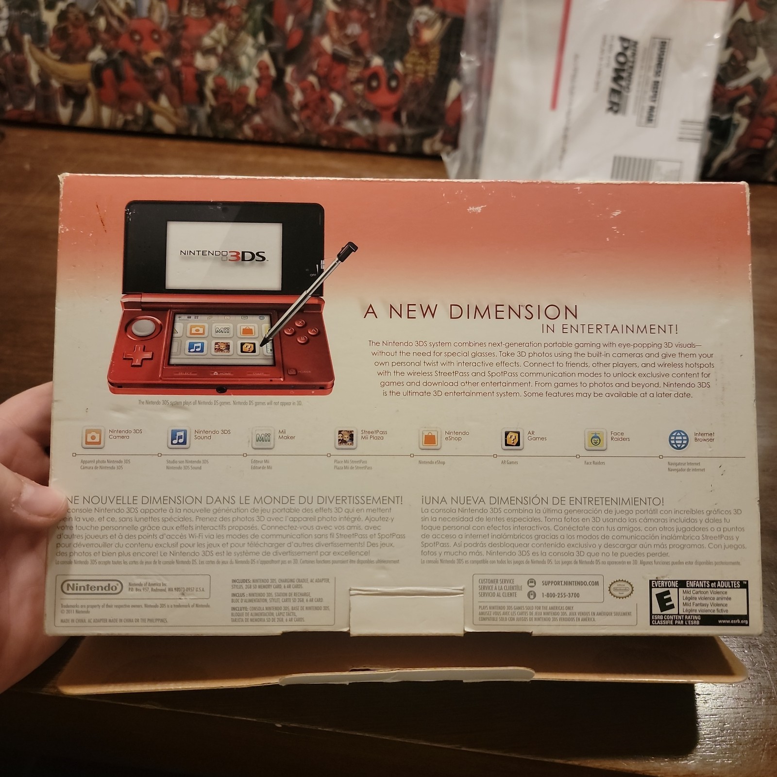 Nintendo 3DS – Flame Red Console – Complete CIB – Tested – Authentic –