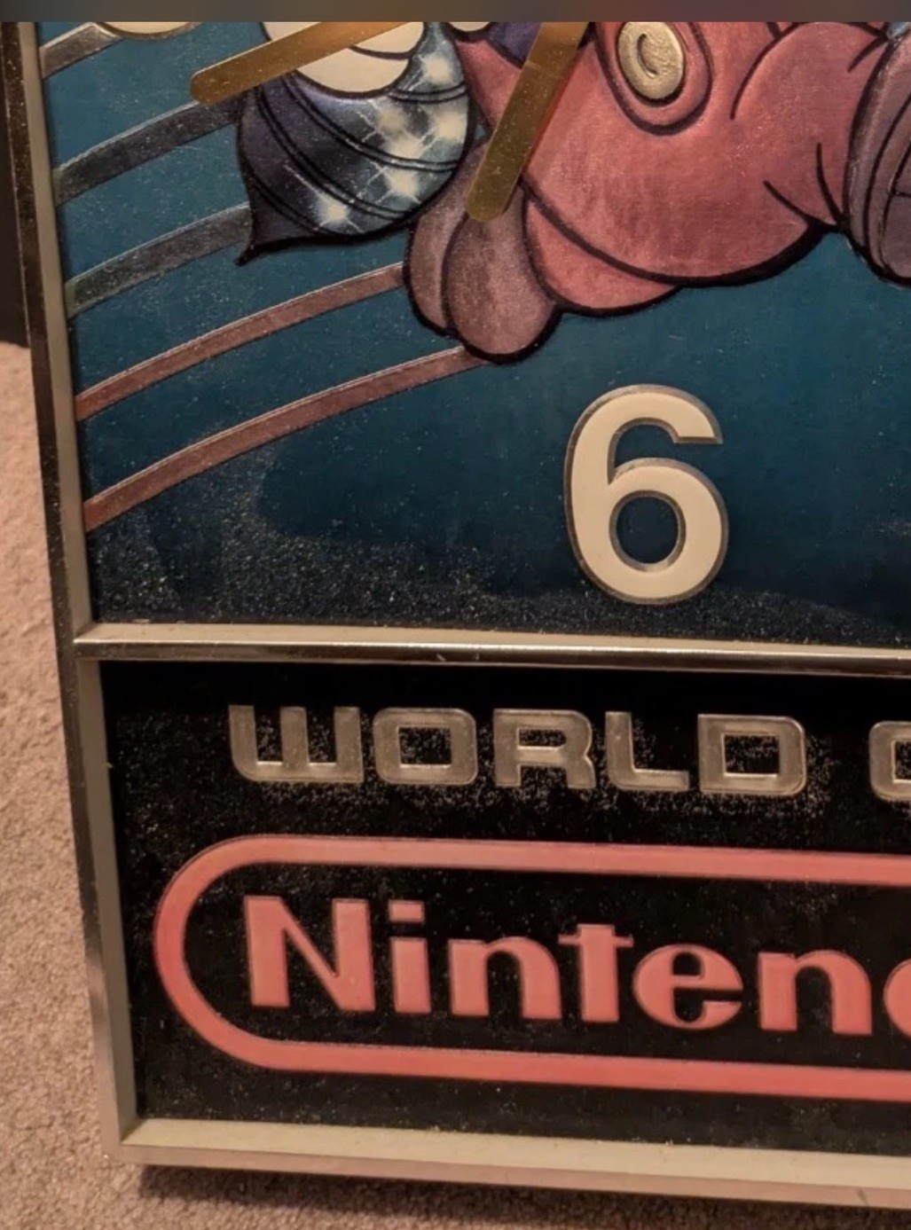 Nintendo NES Super Mario 2 Display Promo Sign Clock WON World Standee Original