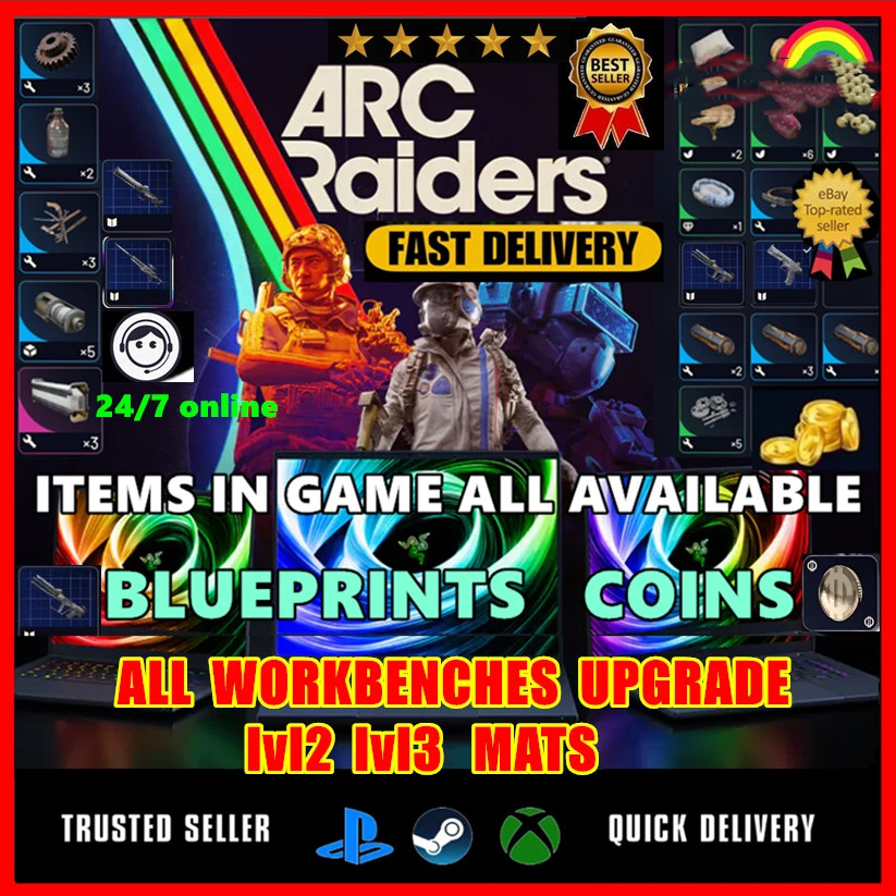 🔥ARC RAI-DERS🔥COINS BLUEPRINTS WEAPONS ITEMS MATERIALS💥SAFE & FAST DELIVERY✅