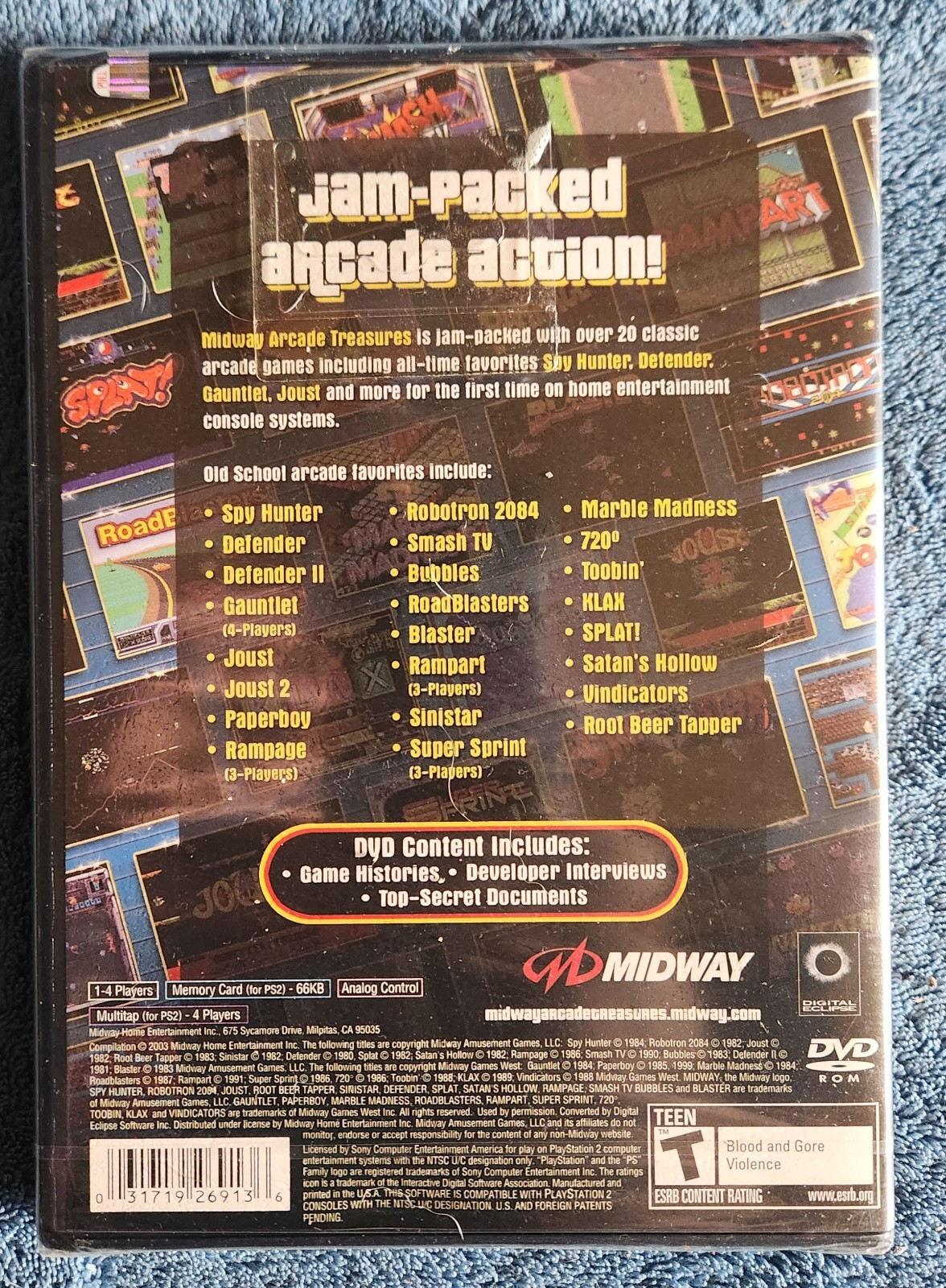 Midway Midway Arcade Treasures PS2 New and Unopened T NTSC-U/C 2003