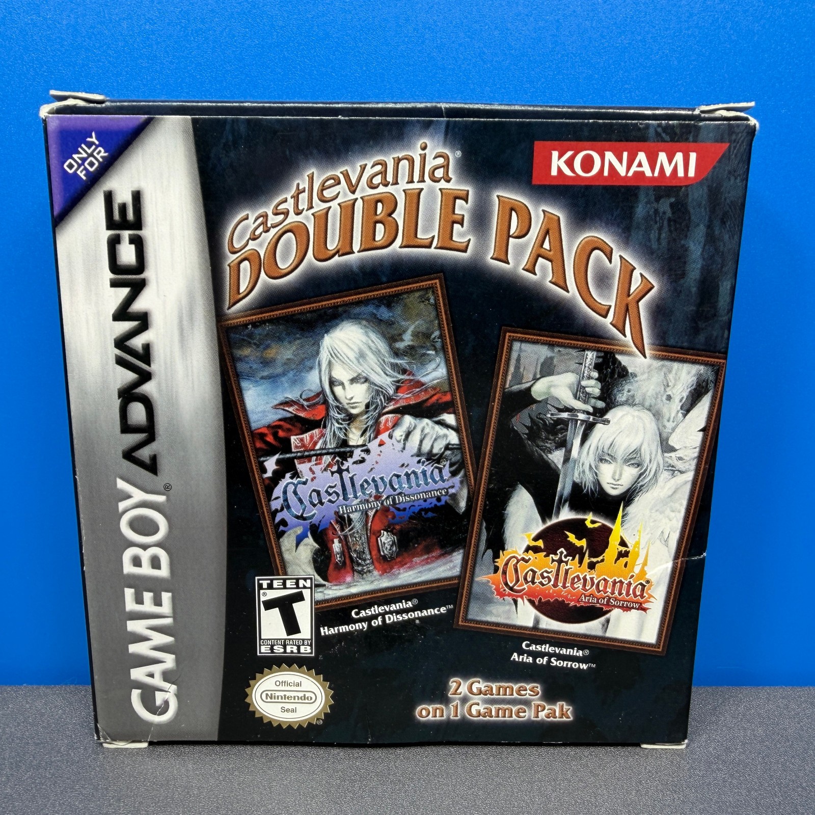 NINTENDO GBA GAMEBOY ADVANCE CASTLEVANIA DOUBLE PACK GAME COMPLETE IN BOX CIB