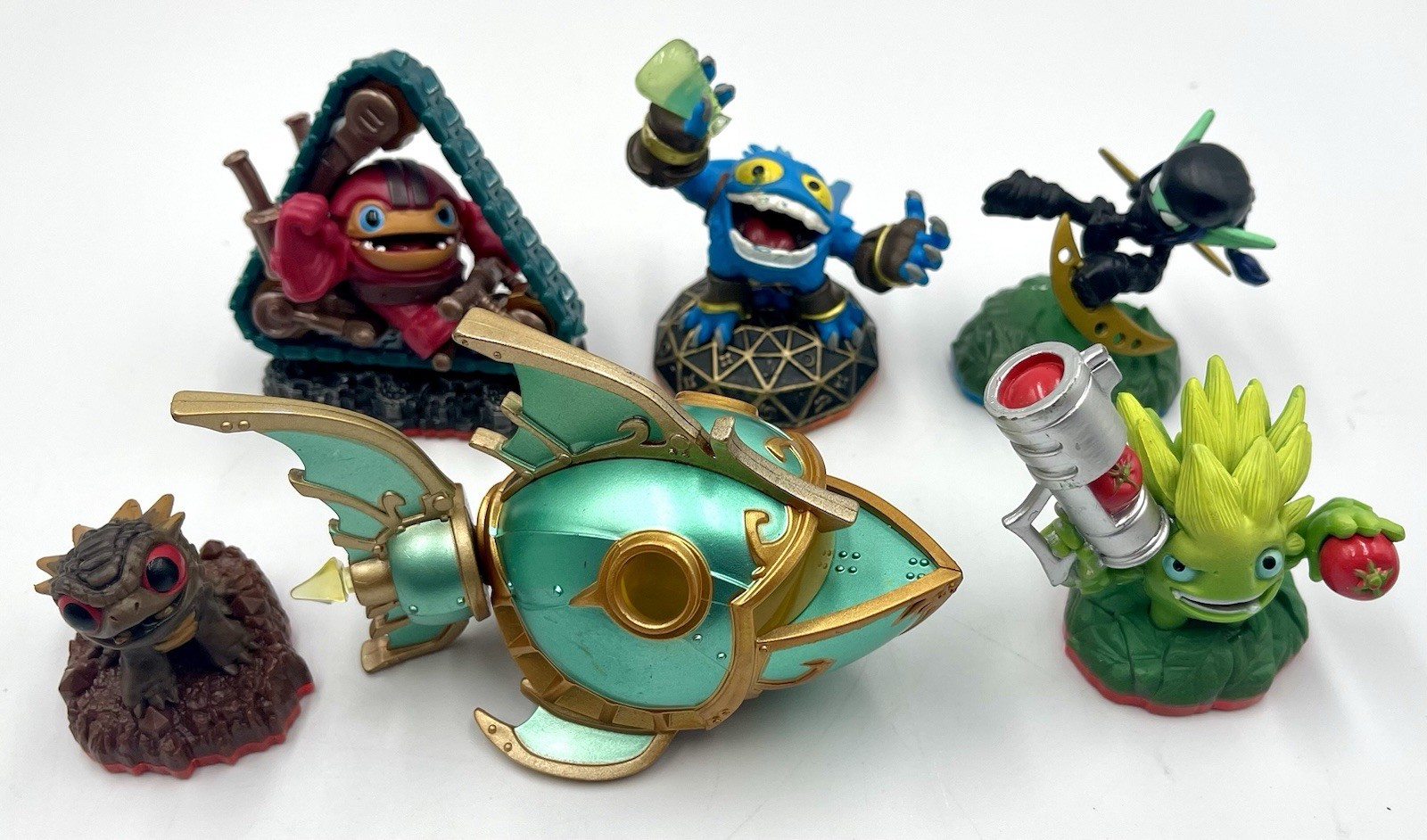Activision Skylanders Trap Team Action Figures Lot of 6 Reef Ripper Untested