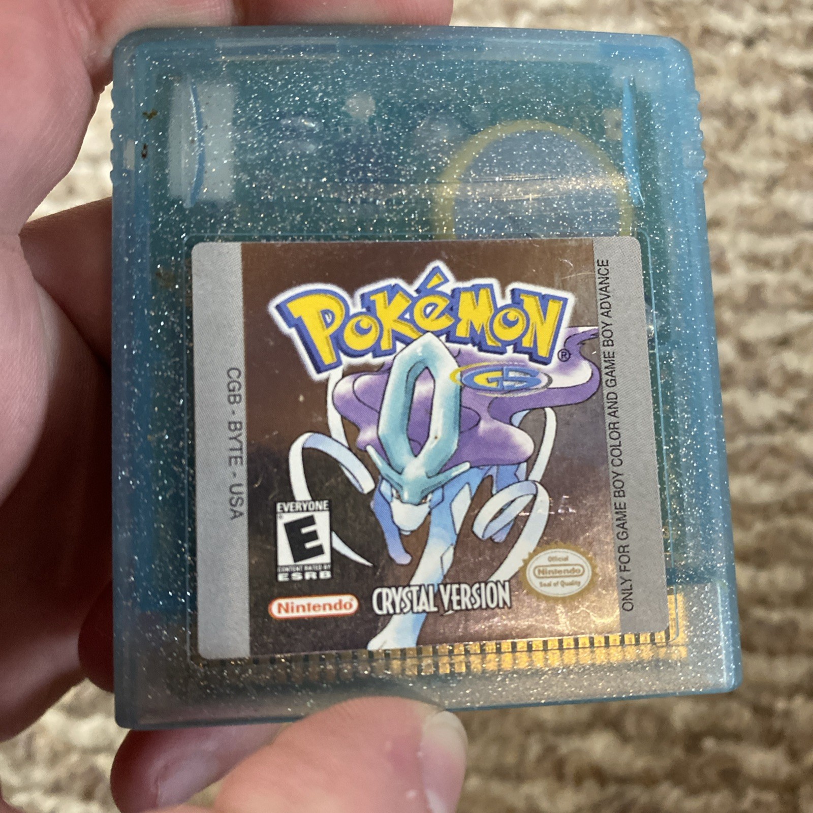 Pokémon: Crystal GBC (Game Boy Color, 2001) *New Battery* Authentic & Tested