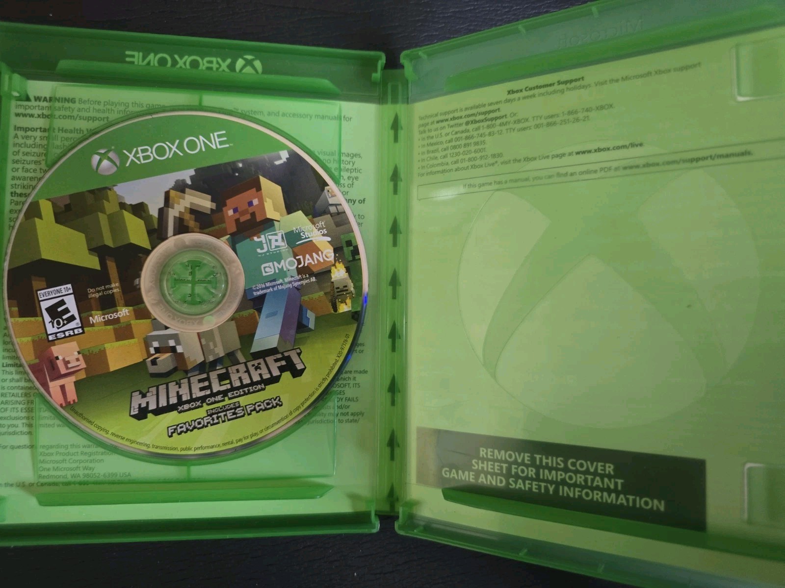 Minecraft: Xbox One Edition Includes Favorites Pack – Microsoft Video Game – VG