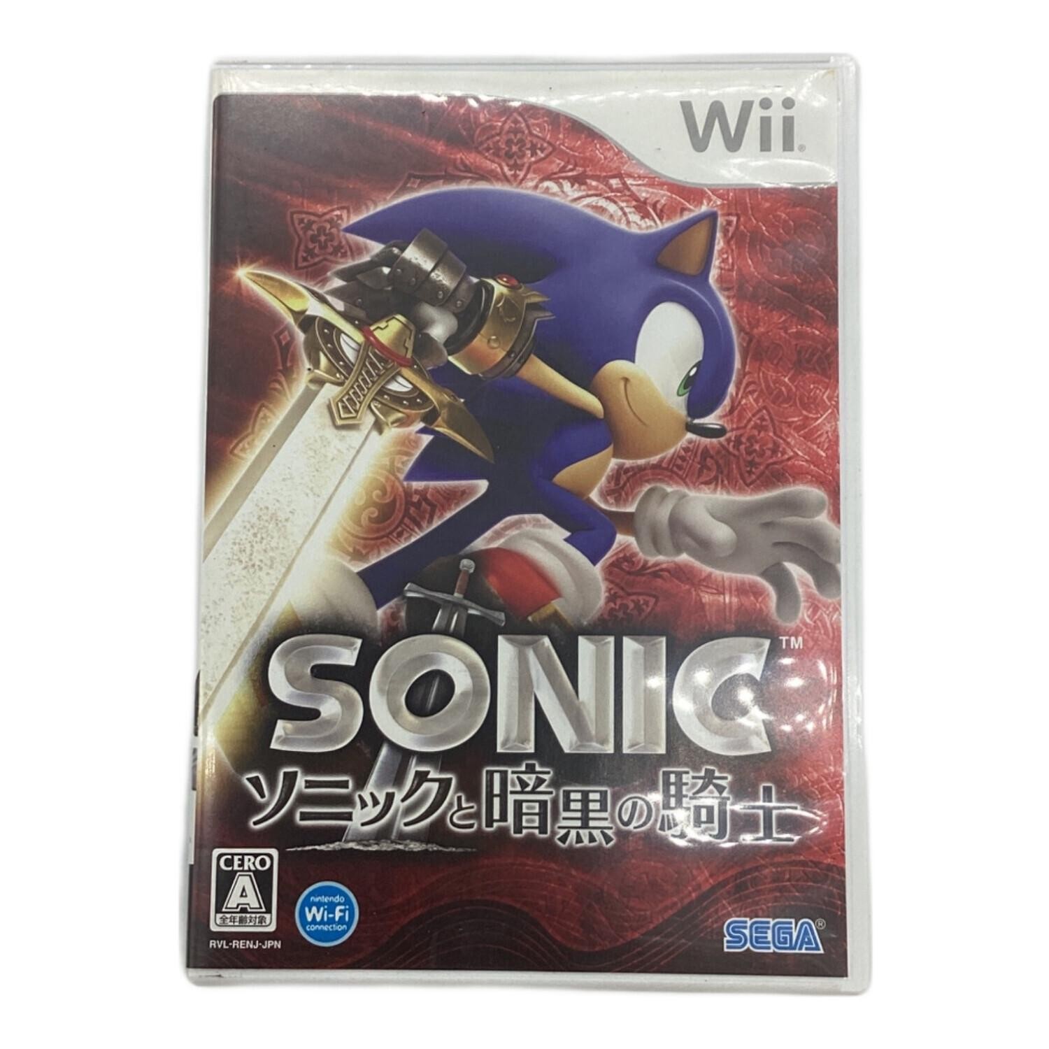 Nintendo Does not apply Sonic and the Black Knight Wii Game Junk JAPAN