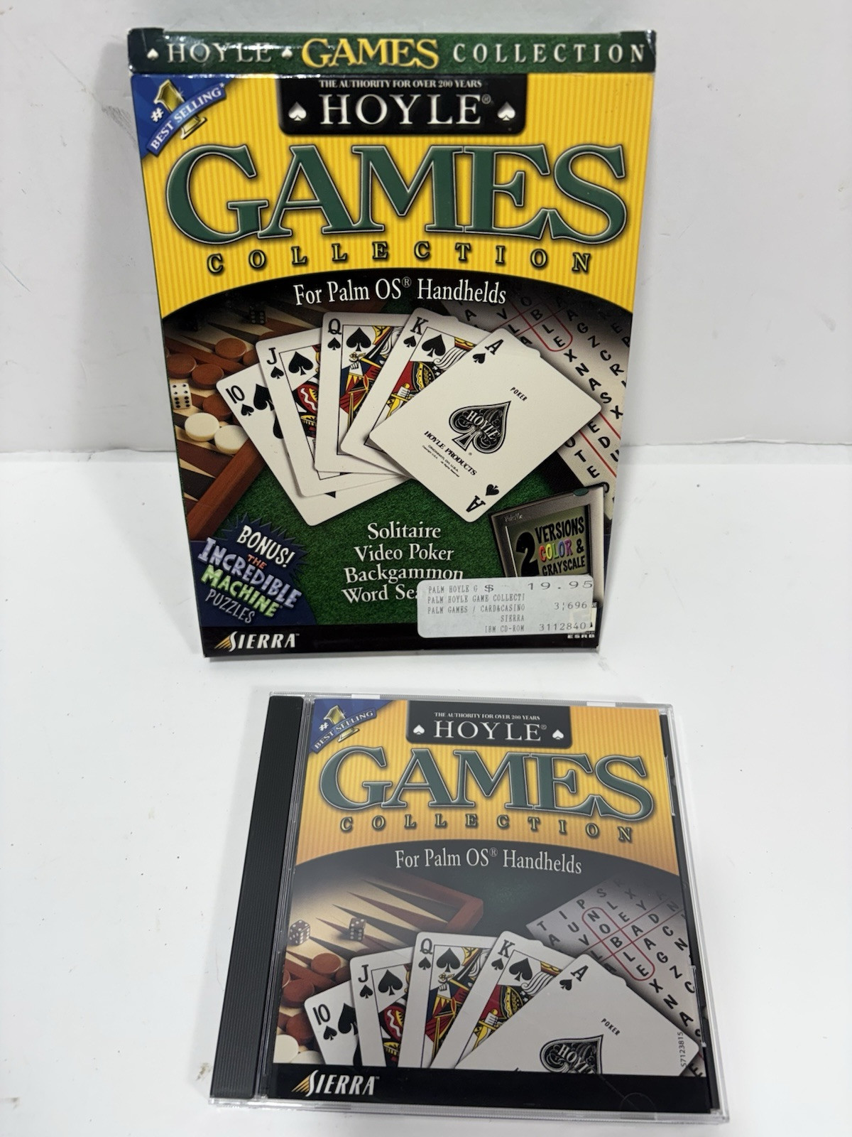 Lot Of 2 Games – Hoyle Games Collection Sierra – Palm OS + Texas Hold Em MDM