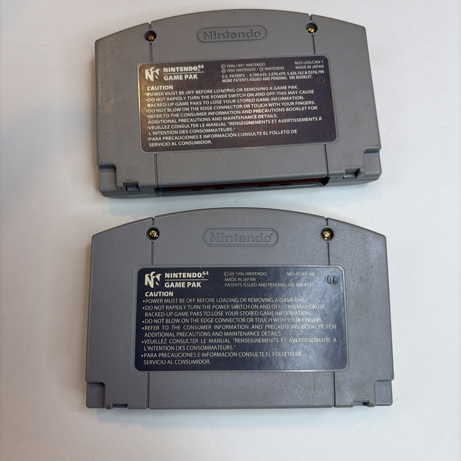 Pokemon Snap + Super Mario Nintendo 64 N64 Authentic Lot Original Genuine Carts