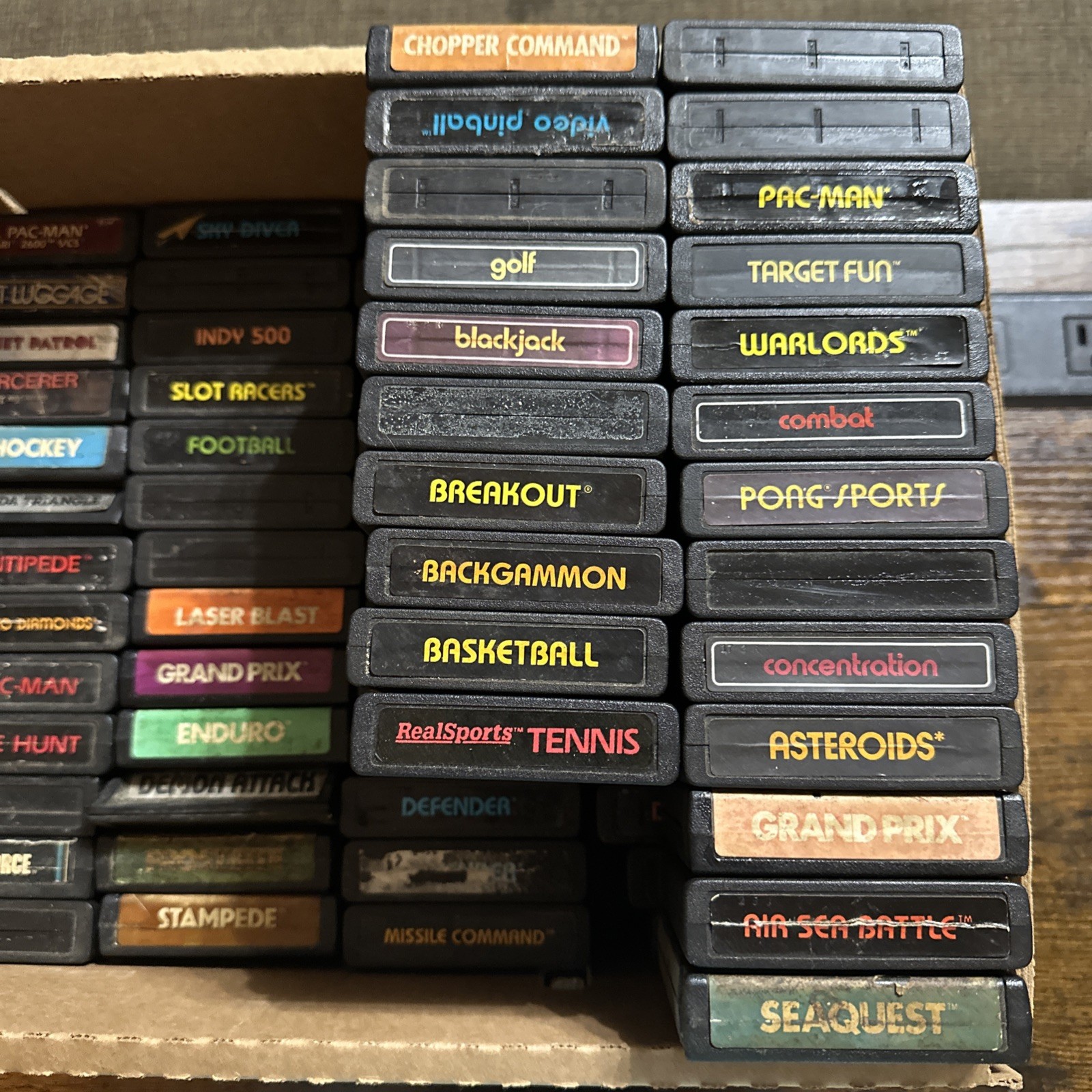 Vintage Atari Game Lot 92 Games Atari 2600 400 800 Activision CBS Untested