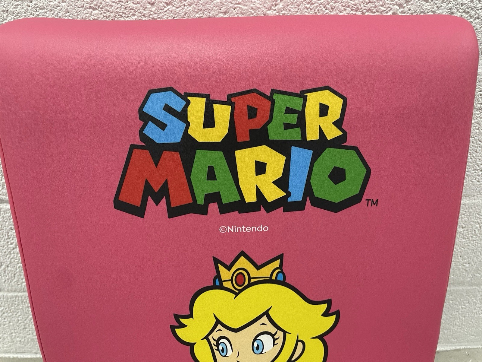 X Rocker Super Mario Princess Peach Pink Floor Gaming Rocker Chair Rare HTF EUC