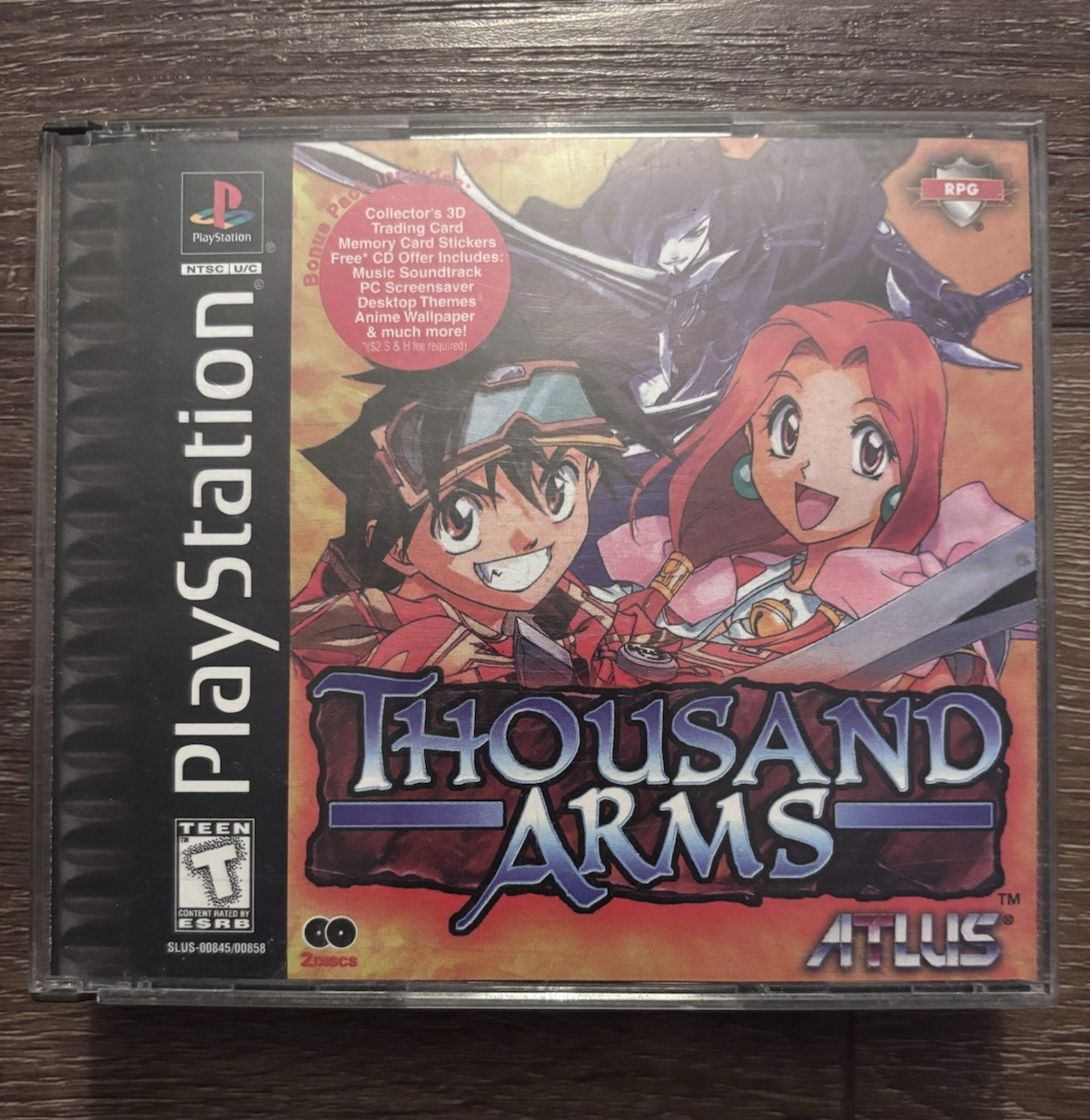 Black Label Thousand Arms PS1 CIB w/ Card and 3/4 Stickers