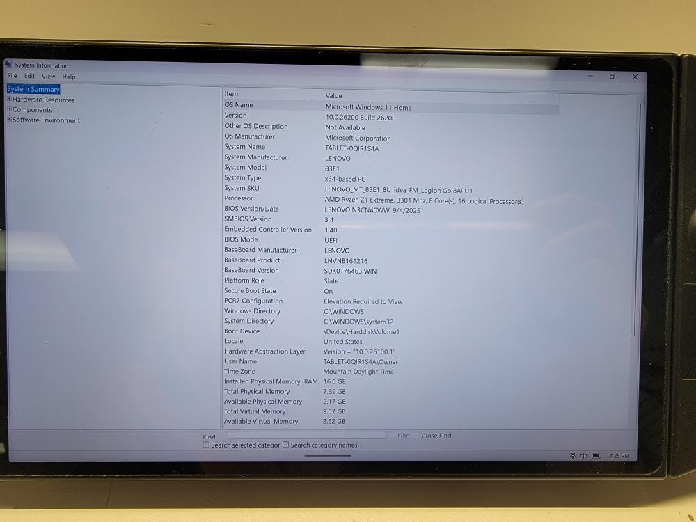 LENOVO LEGION GO W/ACC (P14028624)