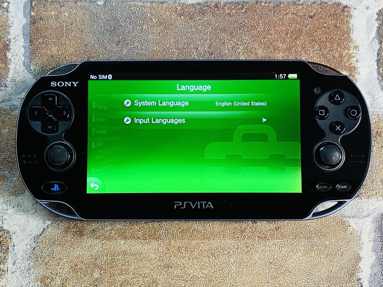 PS Vita PCH-1100 AB01 Crystal Black SONY Playstation 8GB Charger Tested No.2D