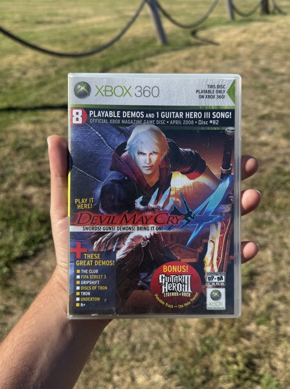 XBox 360 Magazine Demo Disc Devil May Cry 4 disc # 82 April 2008 with Case Rare