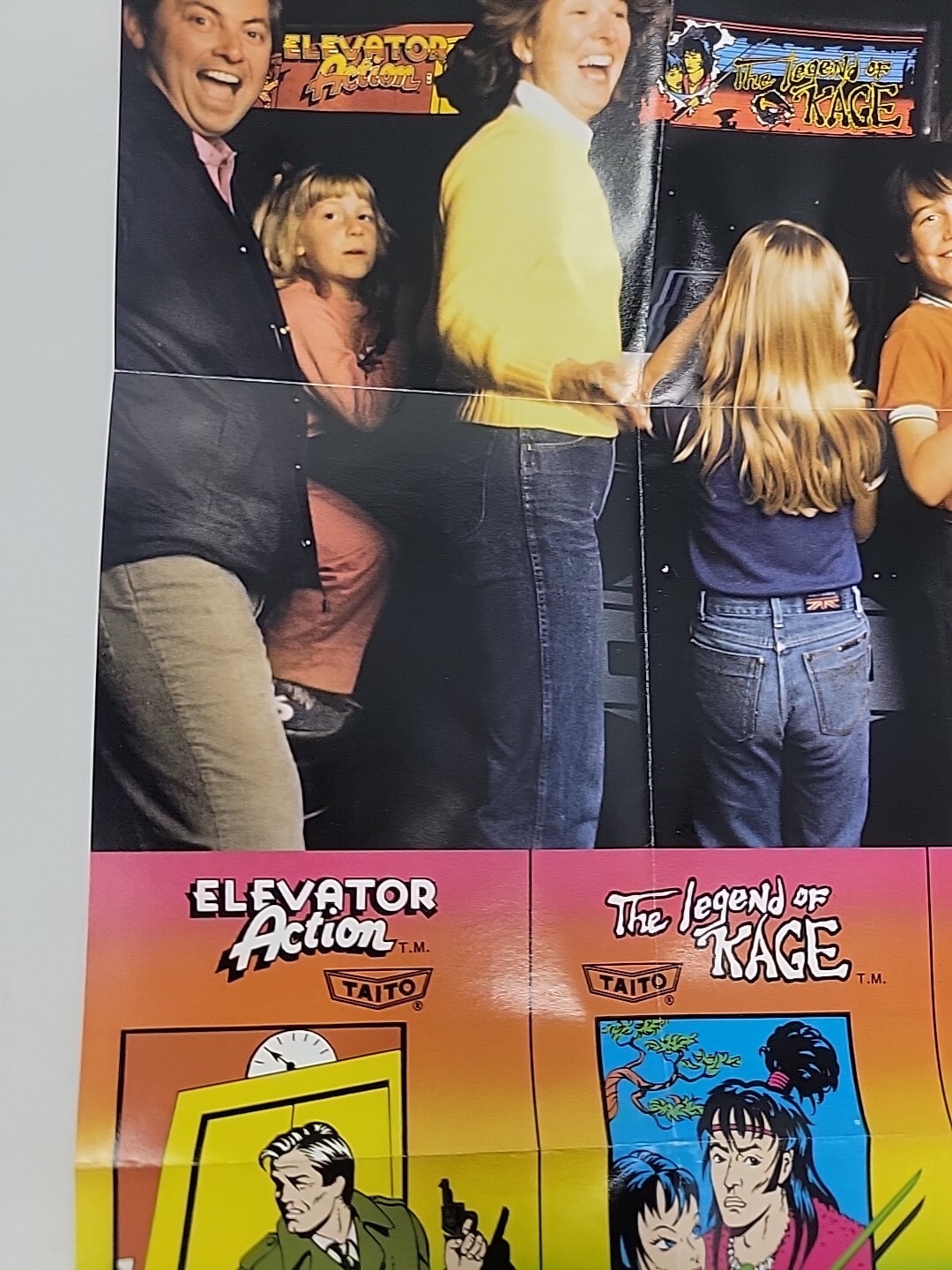 Taito Nintendo NES 1990 Fold Out Insert Advertisment Arcade Home Game TAI-NES-US
