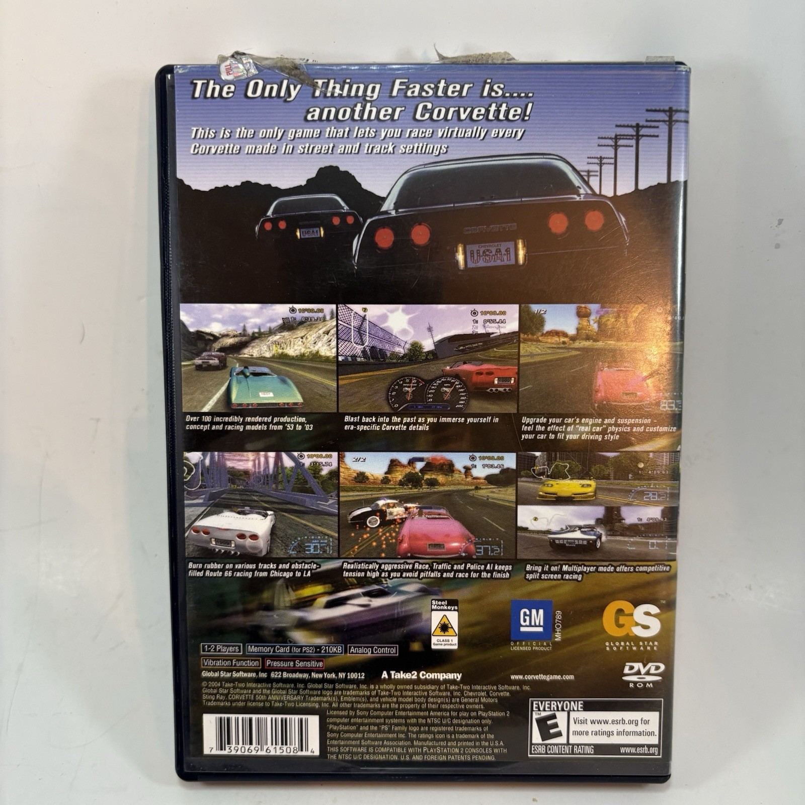 Corvette (Sony PlayStation 2, 2004) PS2 CIB