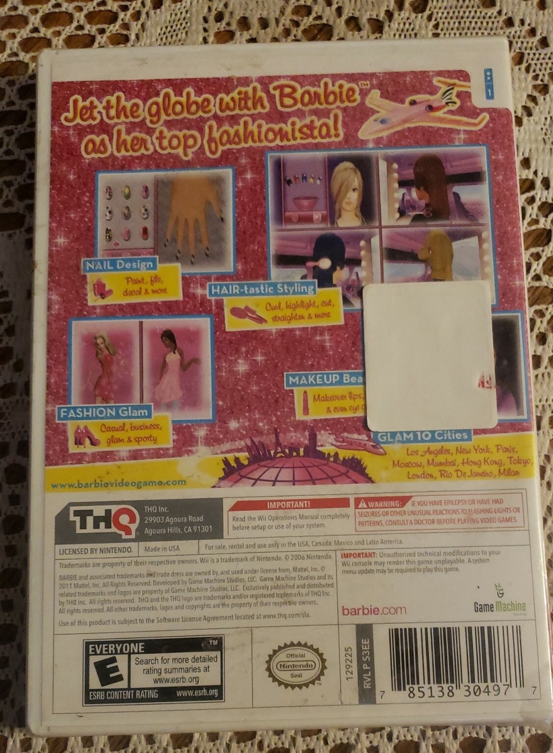 Barbie: Jet, Set & Style Nintendo Wii Brand New + Factory Sealed *read*