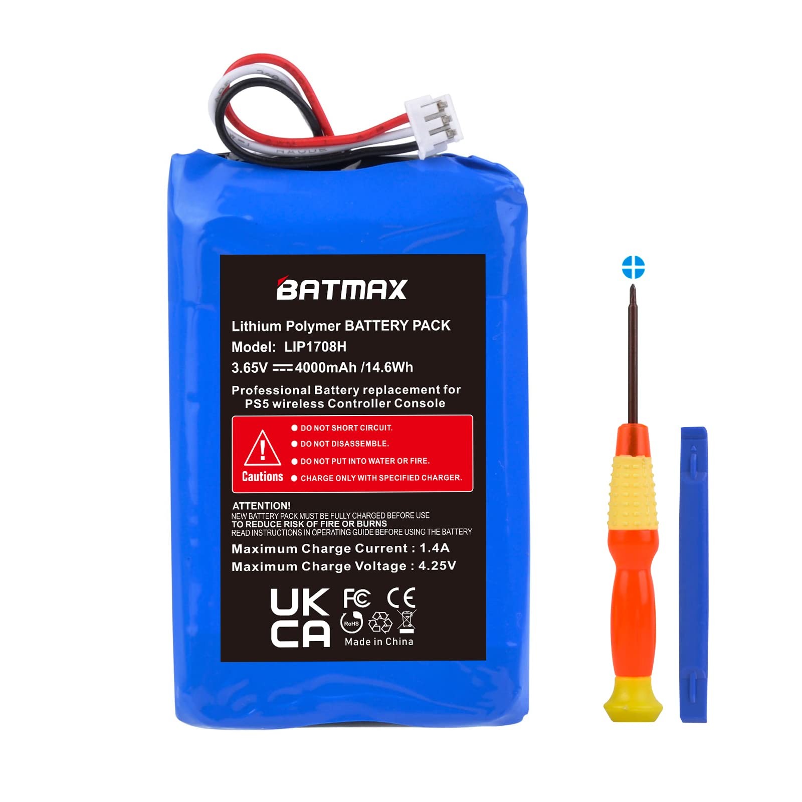 4000mAh LIP1708 Battery for Sony PS5 PlayStation 5 Dual Sense Controller CFI-…