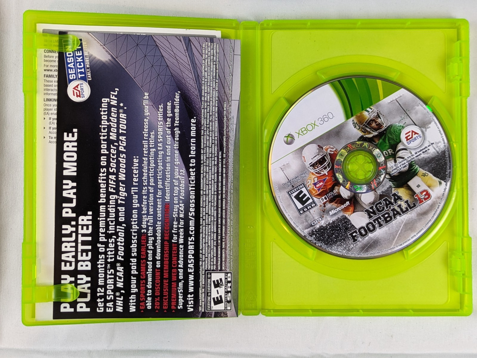 NCAA Football 13 Microsoft Xbox 360 – Complete & Works Great – Fast Shipping!