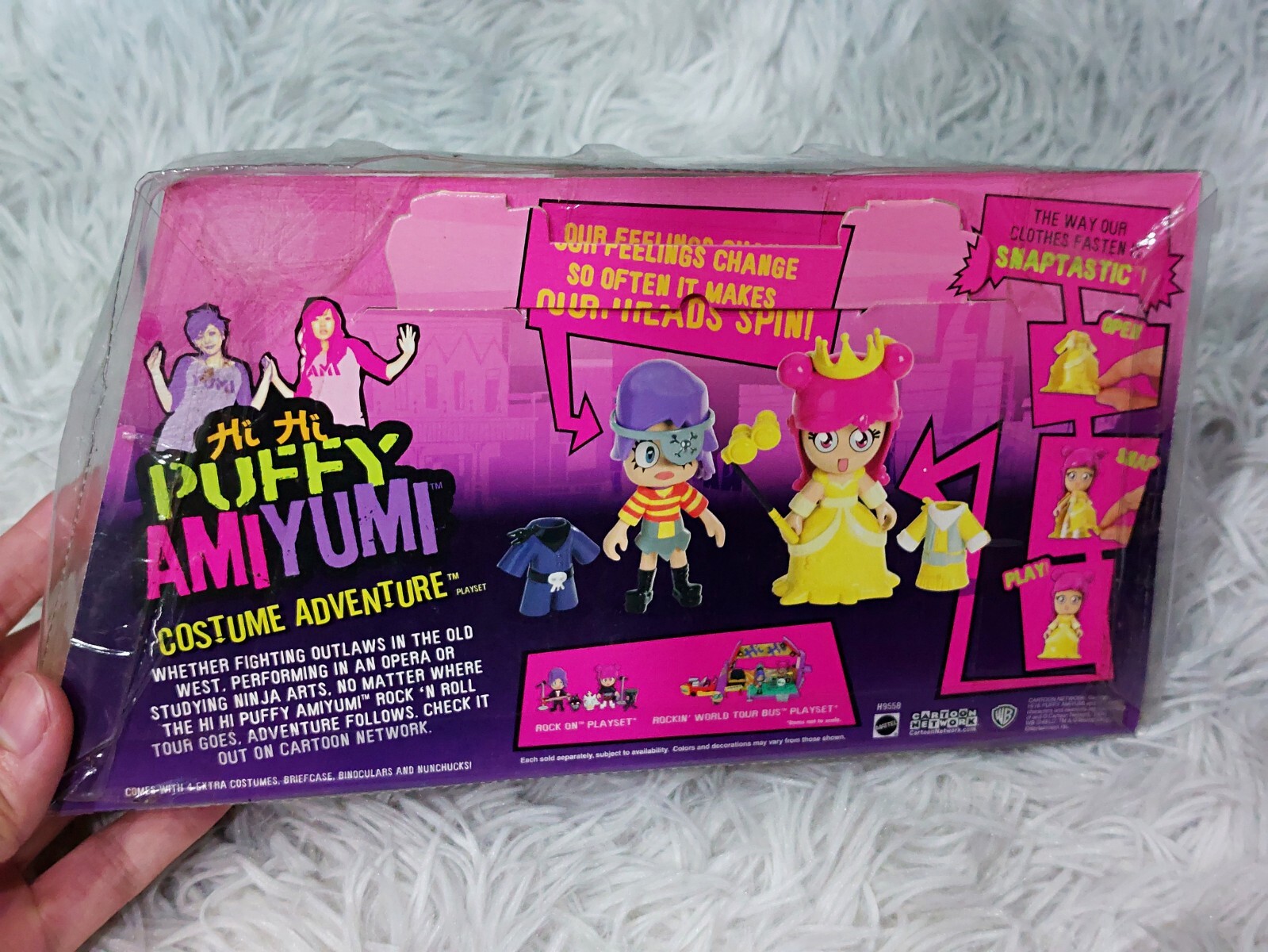 Hi Hi Puffy AmiYumi Costume Adventure Action Figure Playset Mattel 2005 3.2in