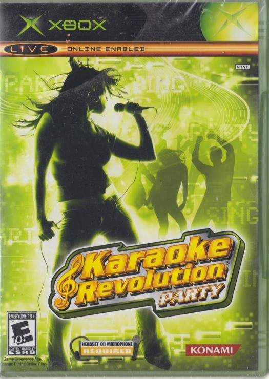 Karaoke Revolution Party XBOX popular music songs singing family game NEW SEALED