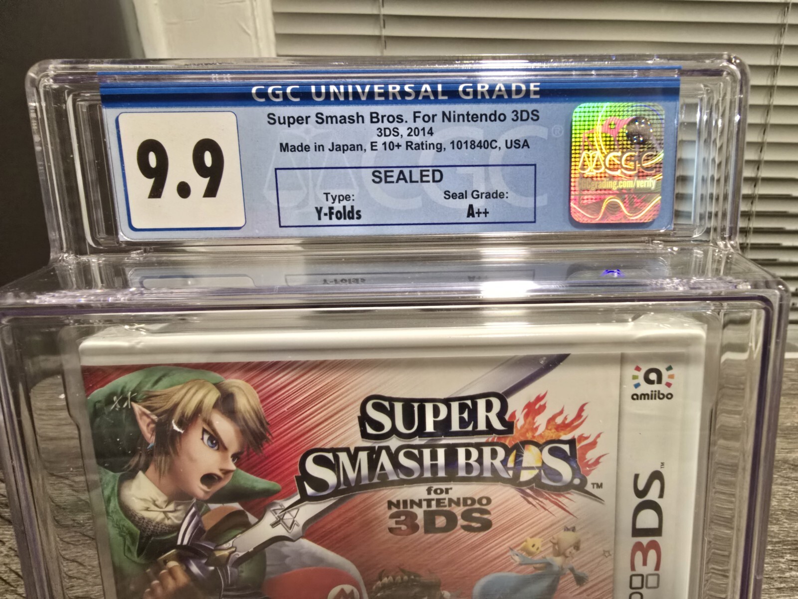 Super Smash Bros – Nintendo 3DS – CGC Graded 9.9 A++