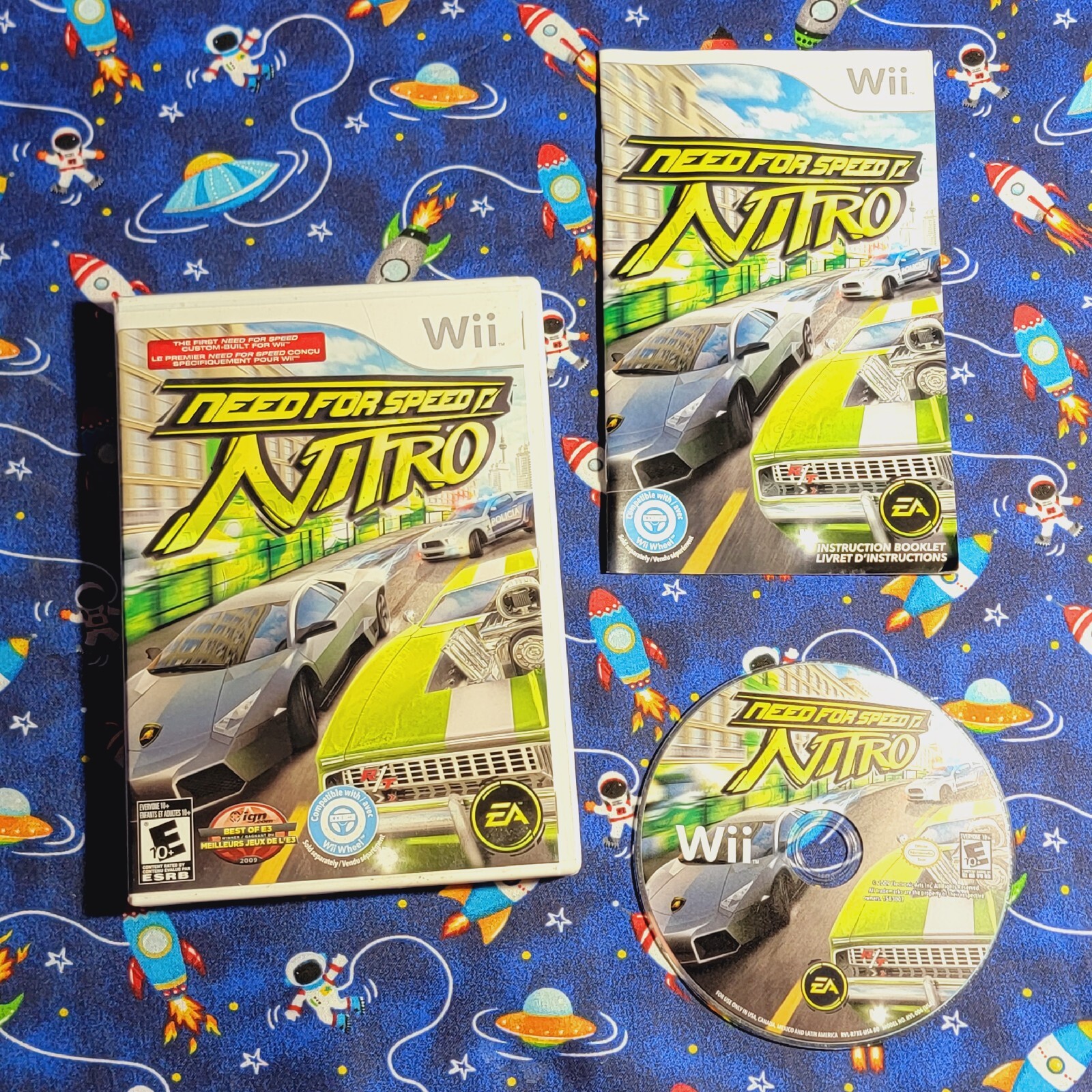 Need for Speed: Nitro (Nintendo Wii, 2009 Rating Everyone 10 Plus Complete CIB
