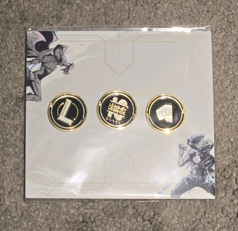 Riot Games League Of Legends 10 Year Anniversary Pins