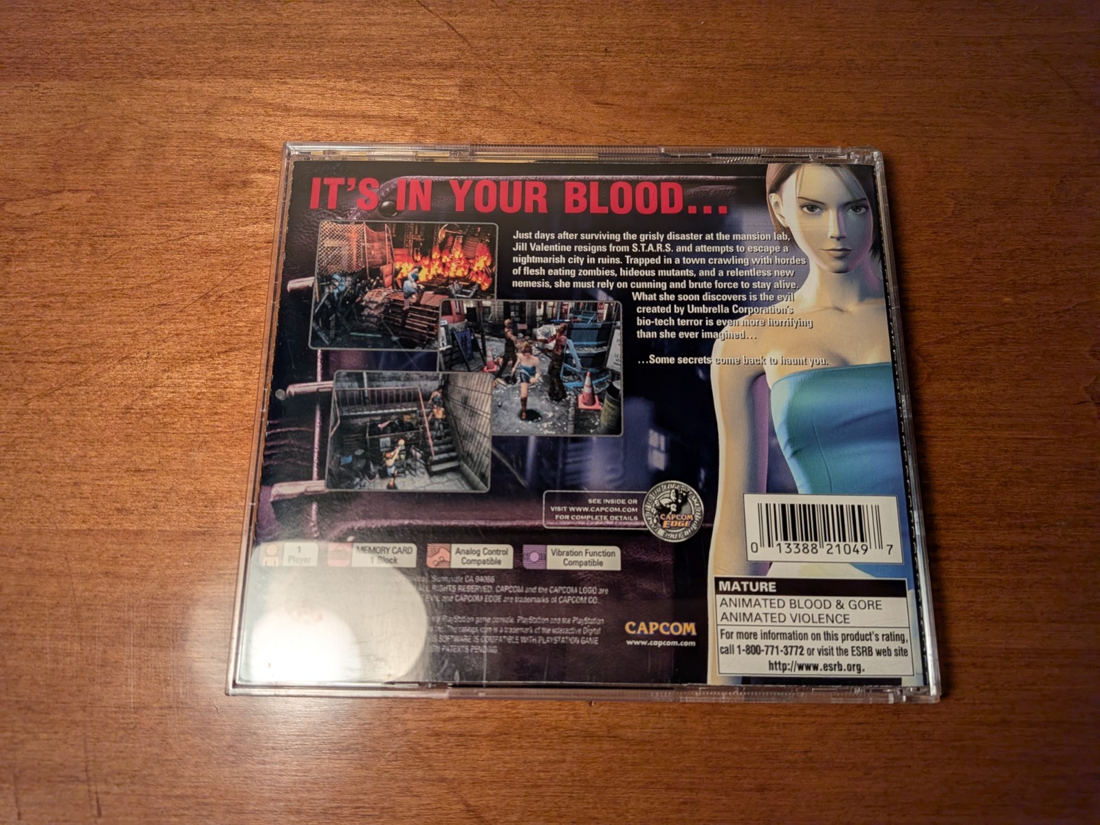 Resident Evil 3: Nemesis (PlayStation 1, 1999)